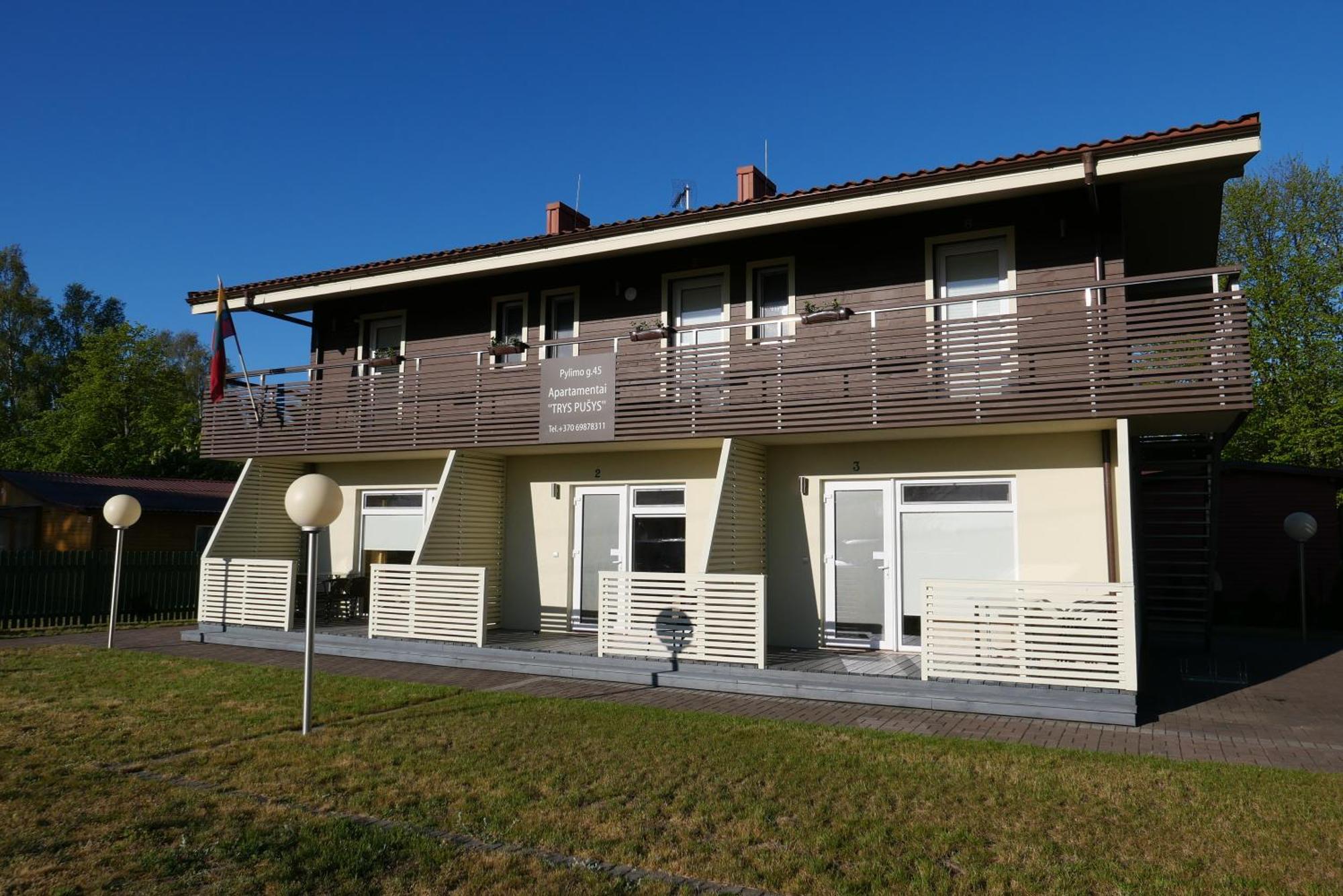 Apartamentai Trys Pusys Šventoji Exterior foto