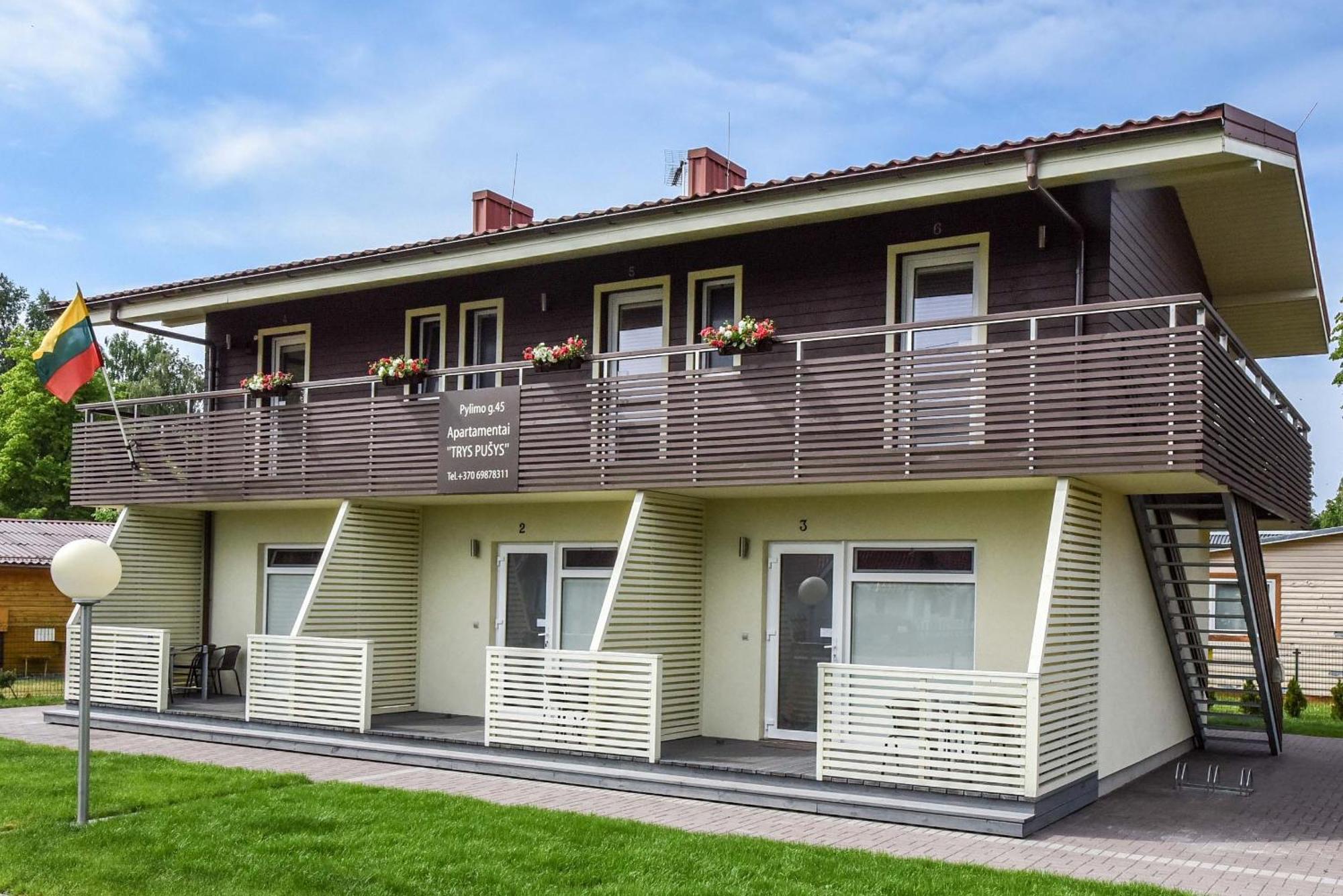 Apartamentai Trys Pusys Šventoji Exterior foto